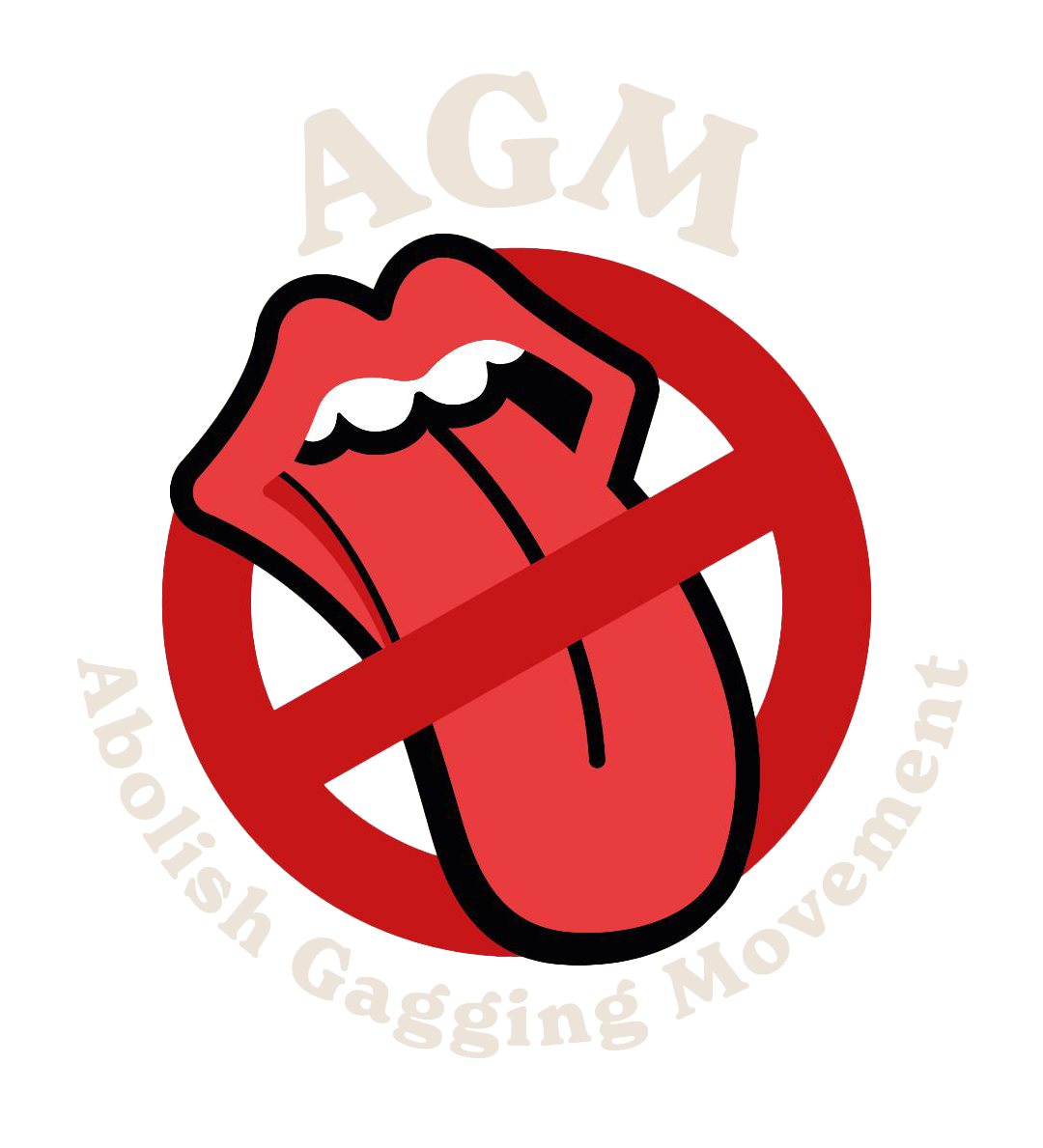 AGM Abolish Gagging Movement Logo Transparent
